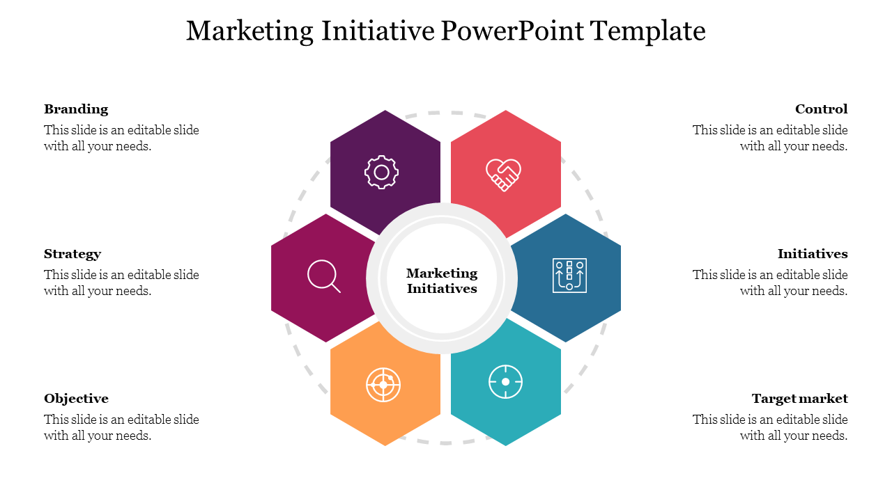 Charming Marketing Initiative PowerPoint Template